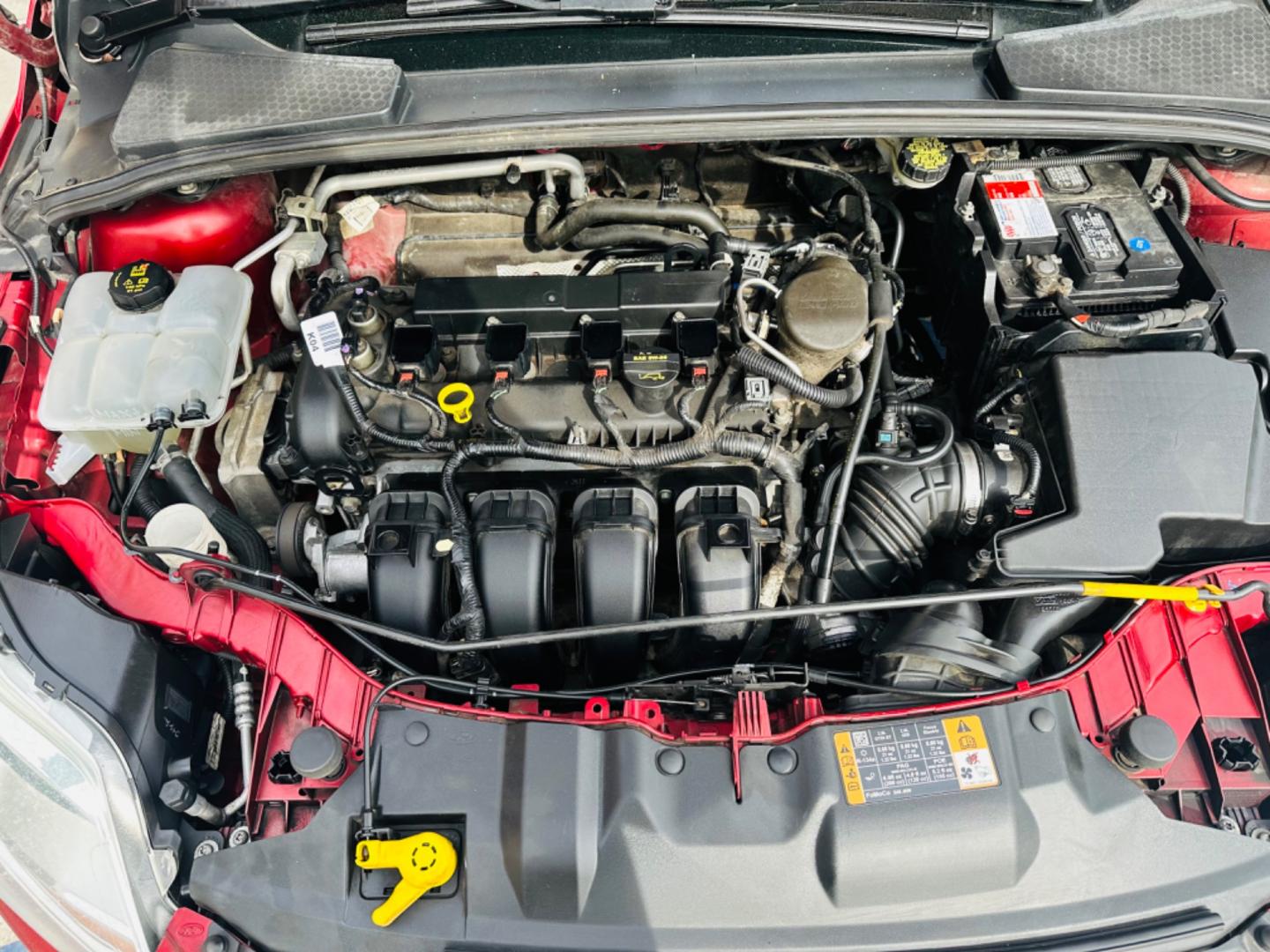 2014 RED /Gray Ford Focus Cloth (1FADP3K24EL) with an 4 Cylinders engine, Automatic transmission, located at 30 S. Berkeley Avenue, Pasadena, CA, 91107, (626) 248-7567, 34.145447, -118.109398 - Good Value! Good MPG! - Photo#13